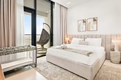 Luxe 1BR in JVC w/ Balcony & Padel Court