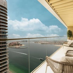 Luxe 2BR w/ Palm & Sea View | Direct Beach Access