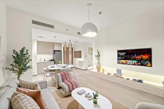 Cozy 1BR w/ Balcony | Pool & Gym - Image 1