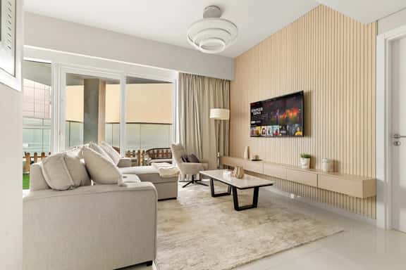 Spacious 1BR w/ Huge Terrace + Pool + Sauna - Image 1