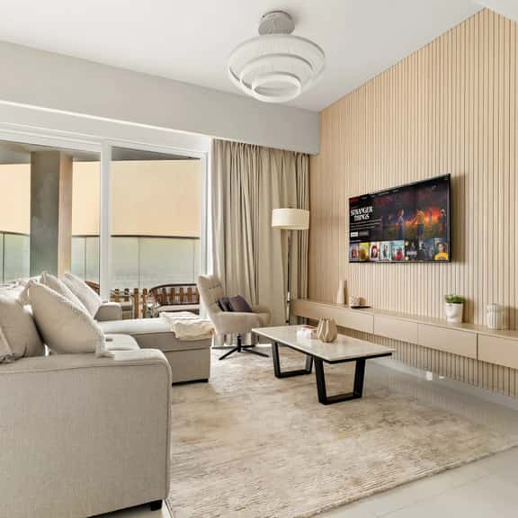 Spacious 1BR w/ Huge Terrace + Pool + Sauna - Image 1