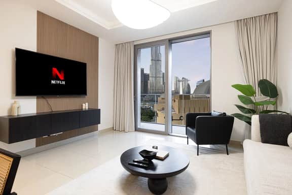 Luxury 1BR w/ Full Burj Views | Dubai Mall Access - Image 3