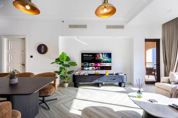 Spacious 1BR w/ Terrace | Near Palm Jumeirah Mall - Image 3