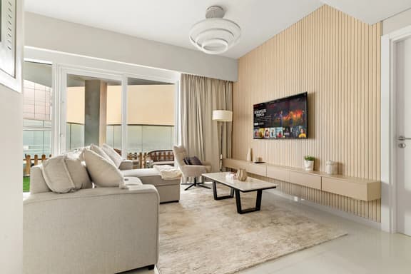 Spacious 1BR w/ Huge Terrace + Pool + Sauna - Image 1